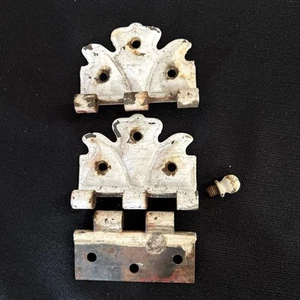 Vintage Metal Decorative Door Hinges Ornate Salvage - Picture 1 of 13