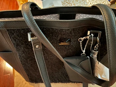 RACHEL ZOE Everyday Tote Black in color with coin purse nwt fast free shipping - Image 1 of 4