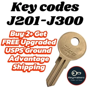 Pop & Lock Truck Cap Keys Spare Replacement Key Cut to Code J201-J300 - Picture 1 of 2