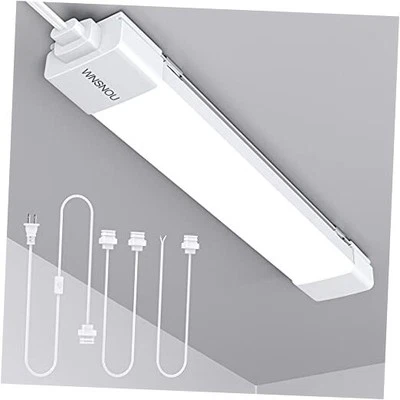 LED Tube Light Fixture with Plug, 1.4FT 1800LM 5000K Utility 1.4FT/With Plug - Image 1 of 4