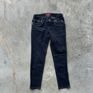 Baby Phat Jeans Women's Size 5 Black Cotton Blend Skinny Jeans 5 Pocket Y2K - Picture 1 of 8