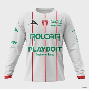 Personalize LIGA MX Club Necaxa Long Sleeve Shirt 2025-26 Home Kits Soccer Shirt - Picture 1 of 3