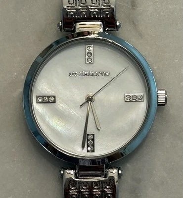 Женские часы Liz Claiborne серебристые с белым жемчугом корпус LC1135 - 32 мм - Изображение 1 из 4