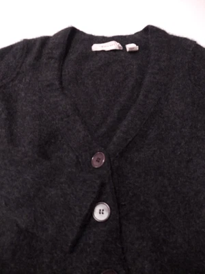 Cárdigan para mujer INHABIT Petites grueso 89 % cachemir (XS) suéter gris Foto 1 de 4