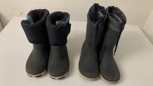 2 paar Gummistiefel Kinder Gefüttert Größe 26/27  - Bild 1 von 3