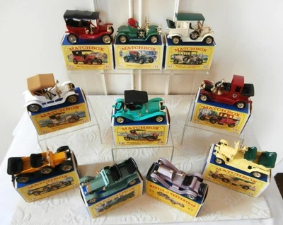 NEU UND VERPACKT Vintage 1960's Matchbox Models of Yesteryear Collection of 10 Diecast Cars - Bild 1 von 4