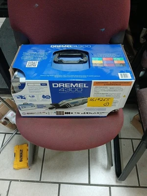 DREMEL 4300-9/64 Rotary Tool Kit,1.8 A,Variable Speed 52YP66 - Image 1 of 4