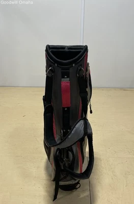 Bolsa de pie de golf Top Flite XL 5 vías con divisor (gris/rosa) Foto 1 de 4