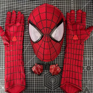 The Amazing Spider-Man 2 Gloves Web Shooters Mask Cosplay Accessories Handmade - Picture 1 of 11