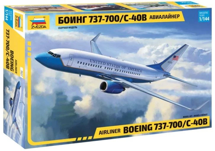 Boeing 737-700 Civil Airliner 1 144 Plastic Model Kit Zvezda