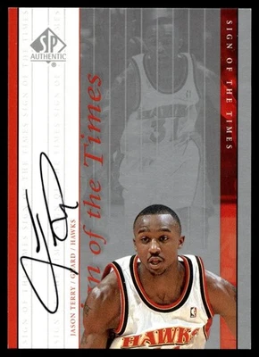 1999-00 SP Authentic Sign of the Times Jason Terry Auto Hawks #JT A1 - Image 1 of 2