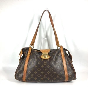 LOUIS VUITTON M51186  Monogram Stresa PM Tote Bag Shoulder Bag Canvas Brown - Picture 1 of 17