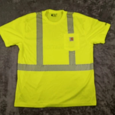 Carhartt Men's T Shirt   Relaxed Fit Force Yellow Short Sleeve High Visibility L - Image 1 of 4