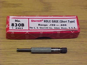 NEW! STARRETT TOOLS SMALL HOLE GAGE #830B - Picture 1 of 2