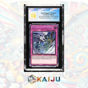 Yu-Gi-Oh! Ice Dragons Prison 2021 MP21-EN155 Prism Secret 1st Ed CGC PRISTINE 10 - Picture 1 of 3