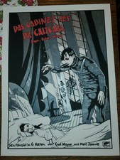 THE CABINET OF DR. CALIGARI POSTER - VERY RARE #15 OF 33 / SIGNED 