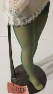 LOVELY VINTAGE SHAPED HOSE FOR CISSY,REVLON & OTHER FASHION DOLLS!  GREEN ! OSS - Picture 1 of 2