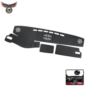 1x Black Leather Car Dashmat Dash Mat Sun Shading Pad For Lexus IS250 13-15 - Picture 1 of 12