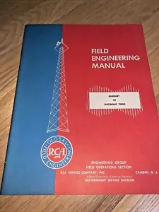 1940's RCA GLOBAL FIELD ENGINEERING - Field Engineering Manual -Electronic Terms - Imagen 1 de 10