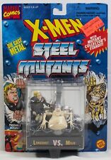 Longshot vs Mojo Die Cast Figure Set X-Men Steel Mutants Marvel Toy Biz 1994 NEW