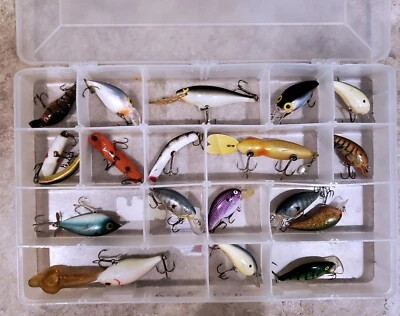 19 Fishing Lures Luhr-Jensen, Rapala, Storm, Kautzky, Helin, Norman, Whopper Sto - Image 1 of 4