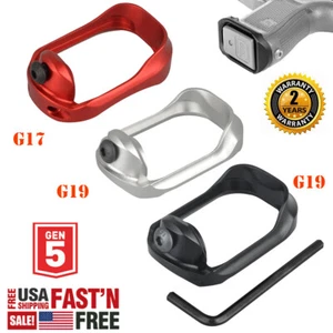 For Glock G17 G34 G19 -GEN 5 Mag Well Color Anodized Aluminum Flared Magwell New - Picture 1 of 15