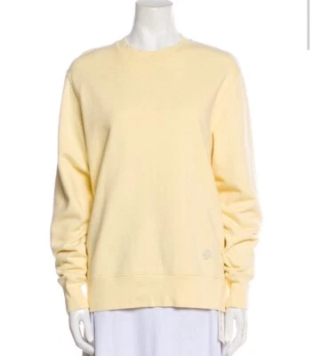 Sudadera deportiva Tory Burch amarilla cuello redondo manga larga XS Foto 1 de 3