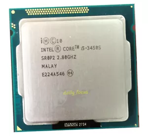 Intel Core i5-3450S 2.8 GHz GHz LGA1155 4 cores 4 t SR0P2 CPU Processor 6 MB - Picture 1 of 4