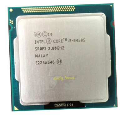 Intel Core i5-3450S 2.8 GHz GHz LGA1155 4 cores 4 t SR0P2 CPU Processor 6 MB - Image 1 of 4