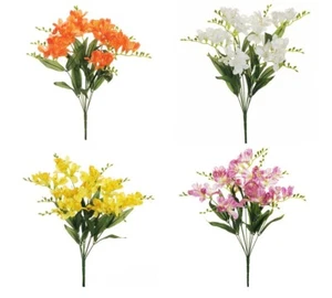 Erdbeerstrauß 9 Zweige 50 cm künstlich Blumenkomposition Frühling Ostern - Bild 1 von 5