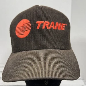 Vintage TRANE Corduroy hat Cap Style Master Adjustable Hat Made in USA - Picture 1 of 12