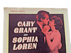 Original Vintage 1958 “Houseboat” Cary Grant Sophia Loren Movie Poster Insert