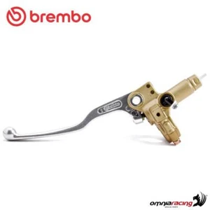 Kupplungsgeberzylinder axial Brembo 13mm K�rper gold und fester Hebel silber - Picture 1 of 10