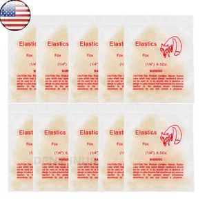 Paquetes de 10 bandas de goma de látex elástico de ortodoncia dental para soporte 1/4" 6,5 oz - Imagen 1 de 9