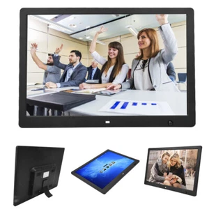 15.4in Electronic Digital Photo Frame Calendar Clock with Remote Control Bracket - Picture 1 of 24