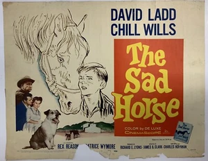 The Sad Horse 1959 Original Movie Poster David Ladd Chill Wills YeOldePoster - Picture 1 of 12