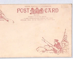 BOER WAR Natal *LADYSMITH SIEGE* 1900 Illustrated LONG TOM Postcard Unused YO121 - Picture 1 of 14