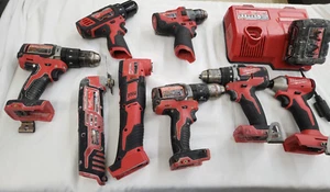Milwaukee M18 Tool Lot 8 Tools 3 Batteries & 2 Chargers All Working - Picture 1 of 23