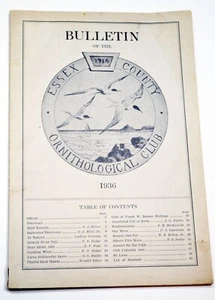 Vintage 1936 Bulletin des Essex County Ornithological Club - Bild 1 von 8