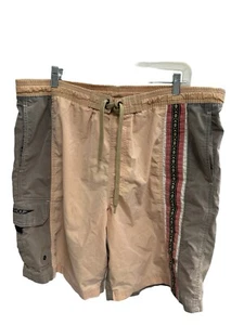 Vintage Speedo Mens Large Faded Spell Out Southwestern Lined Shorts Swim Trunks - Picture 1 of 6