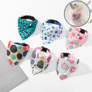 Dog Bib Pet Bibs Saliva Towel Pet Collar Scarf Cat Saliva Towel Triangle Scarf ➳ - Picture 1 of 24