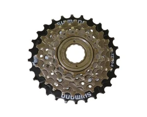 SHIMANO BRANDED 6 SPEED BICYCLE MULTIPLE FREEWHEELS 14/28T INDEX BLACK/BROWN. - Picture 1 of 1