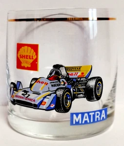 Bohemia Formula 1 Shell Matra Collectible Drinking Glass 160ml Czechoslovakia - Picture 1 of 10