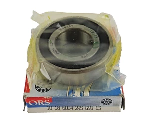 NEW ORS Bearing 6004 2RS G93 C3 Radial/Deep Groove Ball Bearing, Double Shielded - Picture 1 of 3