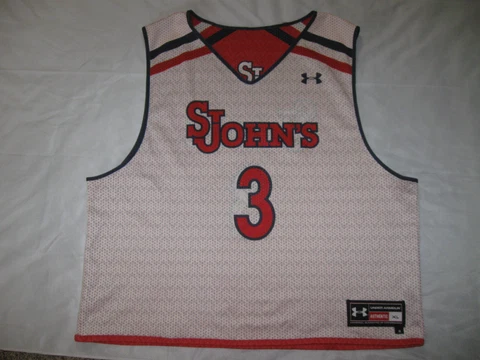 St. John's Red Storm Lacrosse Jersey Under Armour Men's XL SJU LAX Reversible NY Cover