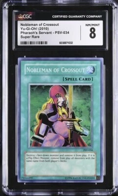 Nobleman Of Crossout *CGC NM/MINT 8* PSV-034 * Super Rare * 2010 * Yugioh - Image 1 of 2