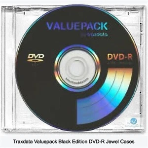 2 x Traxdata ValuePack schwarz Edition DVD-R Speed 8x Discs 4,7GB Logo Schmuckhüllen - Bild 1 von 4