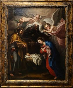 17. Jh. Italienischer Altmeister - Familie Stechpalmen - Ölgemälde - Bild 1 von 12