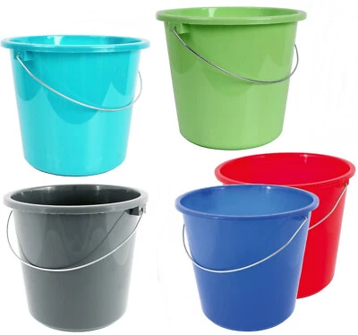 10 oder 5 Liter Eimer Putzeimer Plastik Kunststoff Wassereimer Lebensmittelecht - Bild 1 von 2