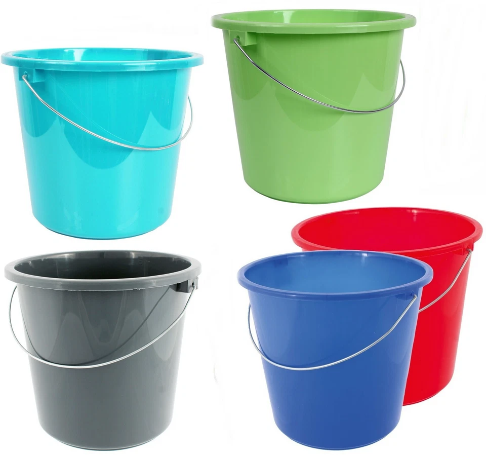 10 oder 5 Liter Eimer Putzeimer Plastik Kunststoff Wassereimer Lebensmittelecht - Bild 1 von 2